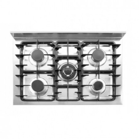 Gas cooker table 5-pits KTP96 - with open carriage 14.3 kW