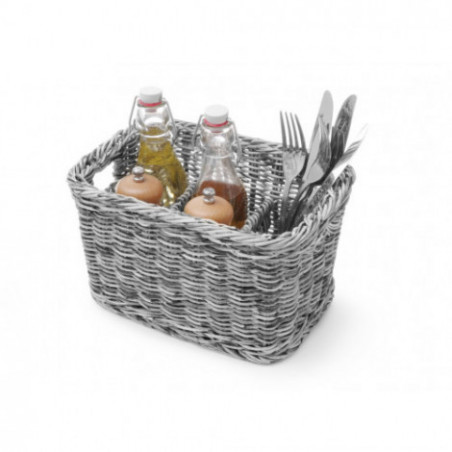 Cutlery dispenser - 260x180x150 mm black PP