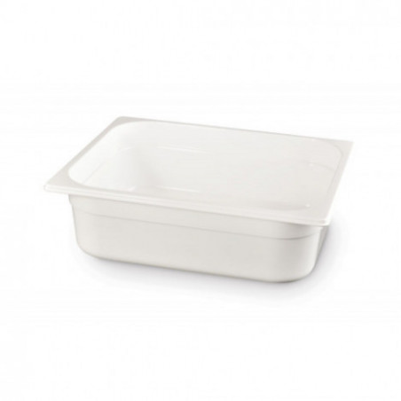 Kantin, GN 1/2 100 mm - vit polykarbonat