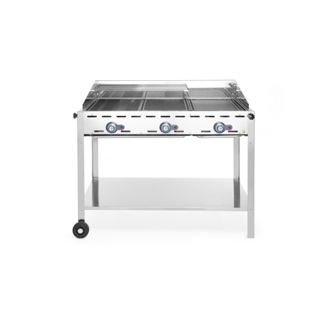 Hendi Gasgrill med 3 brännare - Green fire