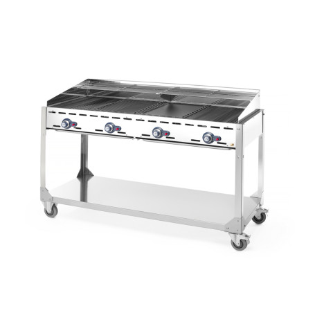 Hendi Gasgrill med 4 brännare - Green fire - Hendi