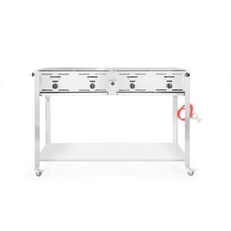Gasgrill Master Quattro - med droppbricka och hjul