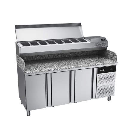 Pizzabänk inkl kylränna - 2000x800mm