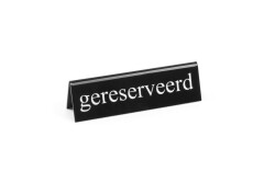 Bordsskylt, Gereserveerd - 130x35x40 mm