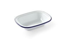 Bowl rectangular - enamel 175x130 mm