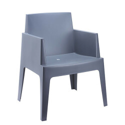 Box chair mörk grå stol