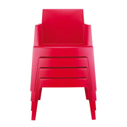 Box chair röd stol
