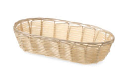 Bread basket oval 23x10x6 cm - polyrattan
