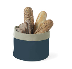 Breadbag round dark grey - cotton 200x200 mm