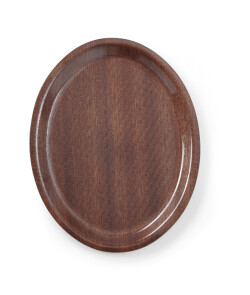 Bricka, oval, i träimitation från Hendi