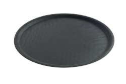 Bricka, rund - Ø500mm svart fiberglas
