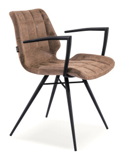 Brody läder designstol brun