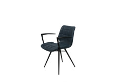 Brody läder designstol mörkblå