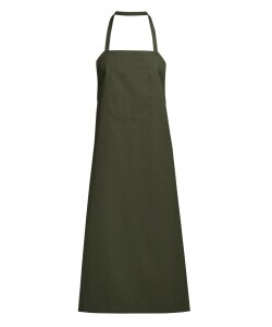 Bröstlappsförkläde med ficka - Olivgrön - Kentaur