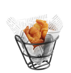 Chips bag holder - black Ø115x(H)100 mm
