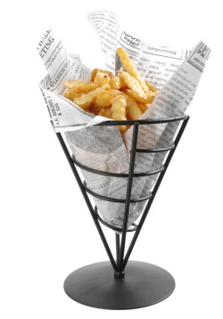 Chips bag holder - black Ø115x(H)175 mm