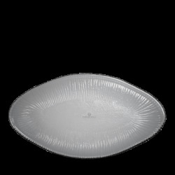 Churchill Dusk Glass Oval Bamboo Platter 30Cm