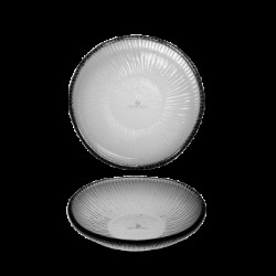 Churchill Dusk Glass Round Bamboo Bowl 17Cm