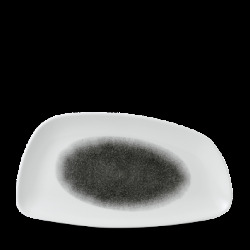 Churchill Raku Quartz Black Chefs Geo Tallrik 13,5x35cm