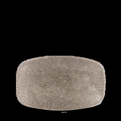 Churchill Raku Quartz Black Oblong Chefs Tallrik 12,1x20cm