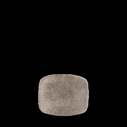 Churchill Raku Quartz Black Oblong Chefs Tallrik 12,6x15,4cm