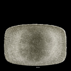 Churchill Raku Quartz Black Oblong Chefs Tallrik 30x19,9cm