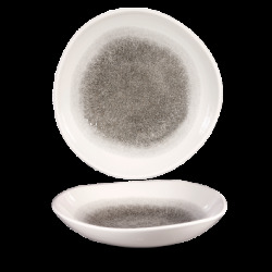 Churchill Raku Quartz Black Round Trace Bowl 25,3cm