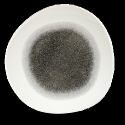 Churchill Raku Quartz Black Round Trace Tallrik 28,6cm