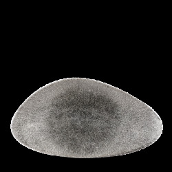 Churchill Raku Quartz Black Triangle Chefs Tallrik 18,8x35,5cm