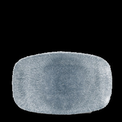 Churchill Raku Topaz Blue Chefs Oblong Tallrik 15,7x23,7cm