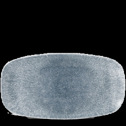 Churchill Raku Topaz Blue Chefs Oblong Tallrik 18,9x35,5cm