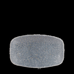 Churchill Raku Topaz Blue Oblong Chefs Tallrik 12,1x20cm