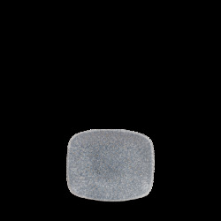 Churchill Raku Topaz Blue Oblong Chefs Tallrik 12,6x15,4cm