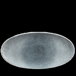 Churchill Raku Topaz Blue Oval Chefs Tallrik 17,3x34,7cm
