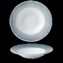 Churchill Raku Topaz Blue Profile Wide Rim Bowl Large 28cm