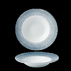 Churchill Raku Topaz Blue Profile Wide Rim Bowl Med 24cm