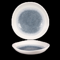 Churchill Raku Topaz Blue Round Trace Bowl 25,3cm