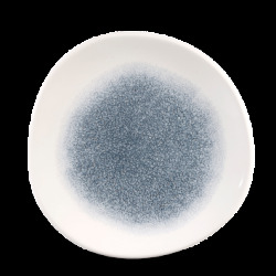 Churchill Raku Topaz Blue Round Trace Tallrik 21cm