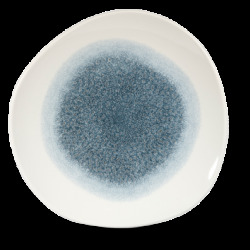 Churchill Raku Topaz Blue Round Trace Tallrik 28,6cm