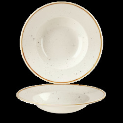 Churchill Stonecast Barley White Profile Wide Rim Bowl Large 28cm