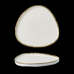 Churchill Stonecast Barley White Triangle Walled Chefs Tallrik 26cm