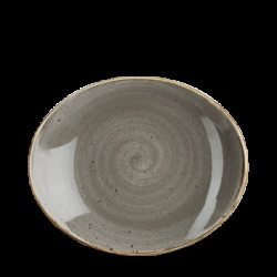 Churchill Stonecast Grey Orbit Oval Tallrik 19,2cm