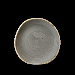 Churchill Stonecast Grey Round Trace Tallrik 18,6cm