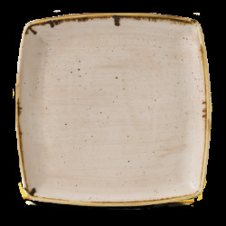 Churchill Stonecast Nutmeg Cream Deep Square Tallrik 26cm