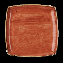 Churchill Stonecast Orange Deep Square Tallrik 26cm