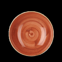 Churchill Stonecast Orange Djup Tallrik 18,2cm