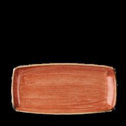 Churchill Stonecast Orange X Squared Oblong Tallrik 29,5cm
