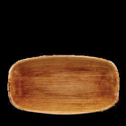 Churchill Stonecast Patina Vintage Copper Chefs Oblong Tallrik 18,9x35,5cm