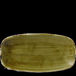 Churchill Stonecast Plume Green Chefs Oblong Tallrik 18,9x35,5cm