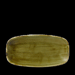 Churchill Stonecast Plume Green Chefs Oblong Tallrik 29,8x15,3cm